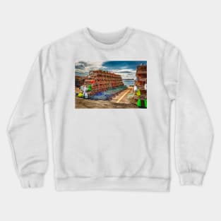 Lobster Traps Covehead Harbour PEI Crewneck Sweatshirt